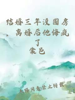 结婚三年没圆房,离婚后他悔疯了小说封面 结婚三年没圆房,离婚后他悔疯了